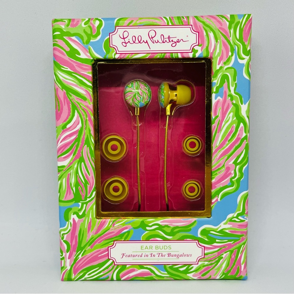 Lilly Pulitzer Ear Buds “In the Bungalows”